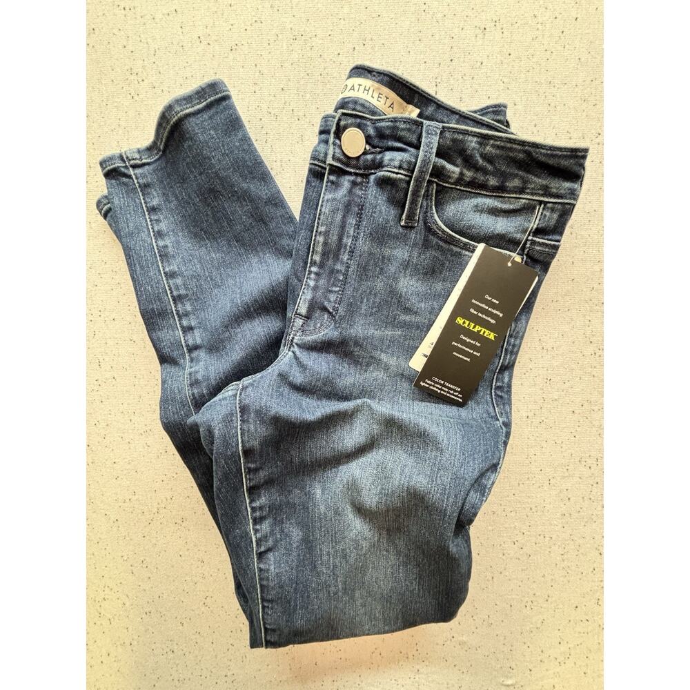 Athleta Sculptek Skinny Jeans (Size 4, Dark Wash) NWT
